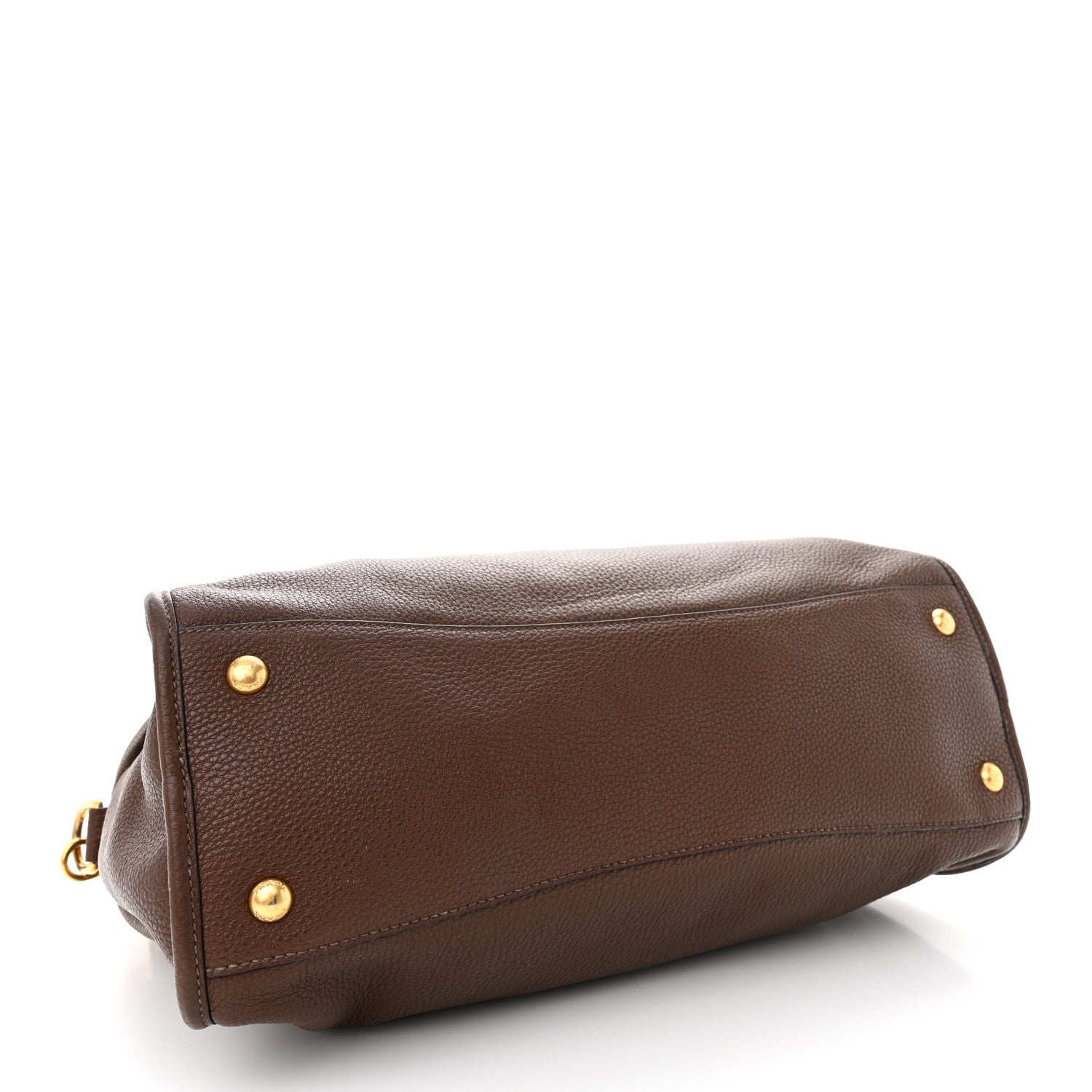 Prada Vitello Daino Shopping Satchel Bruciato 4 of 13