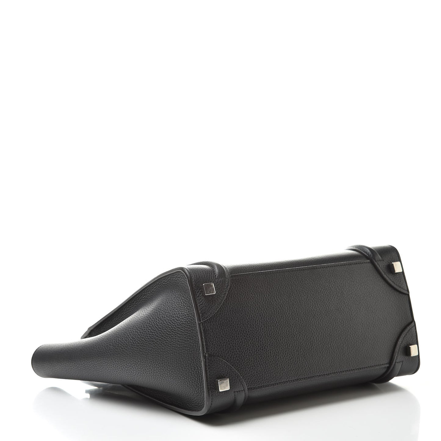 Drummed Calfskin Micro Luggage Black