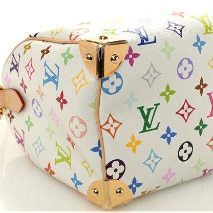 Louis Vuitton LV X TM Monogram Multicolor Speedy Bandouliere 25 White 8 of 9