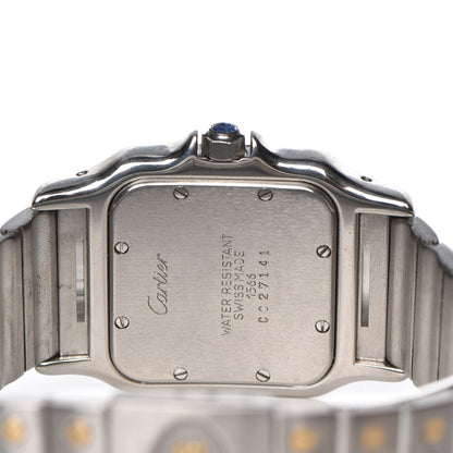 Cartier Stainless Steel 18K Yellow Gold 29mm Santos De Galbee Quartz Watch 5 of 7