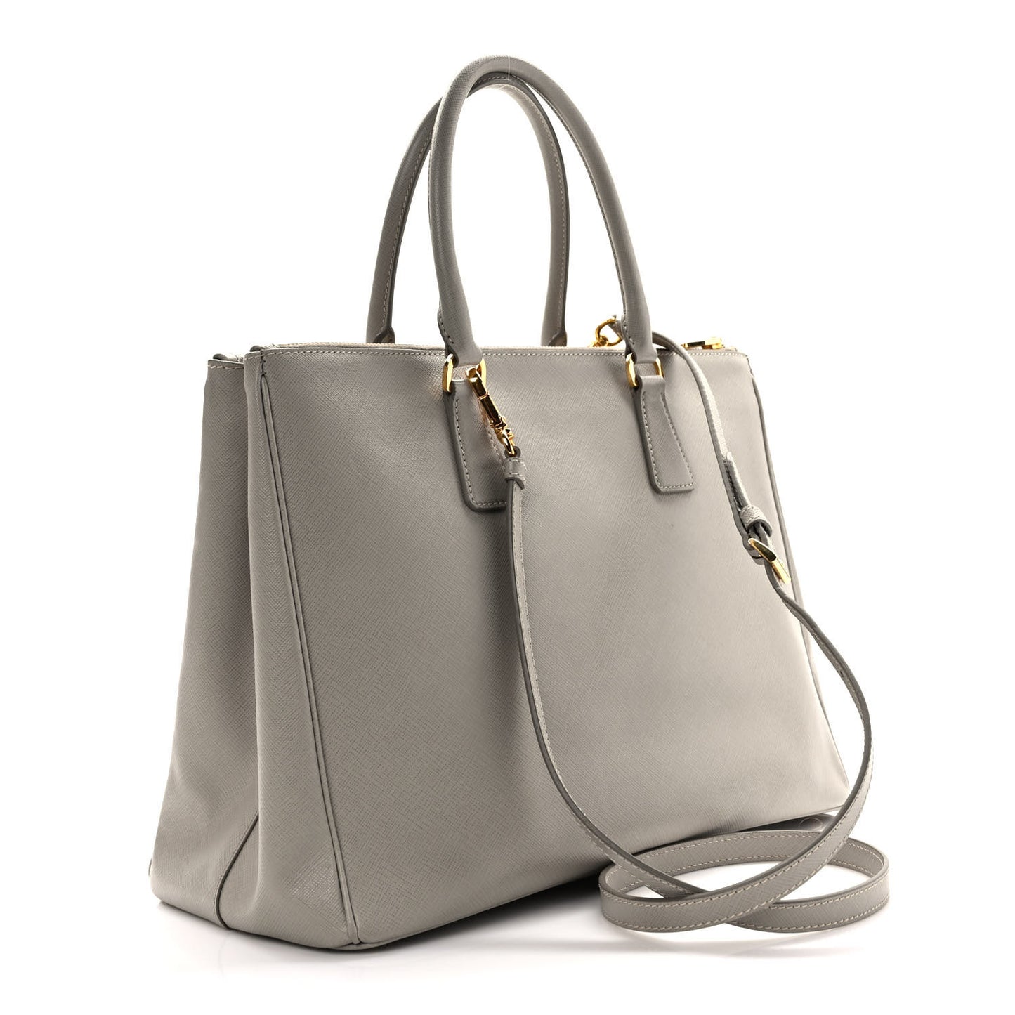Saffiano Large Galleria Double Zip Tote Argilla
