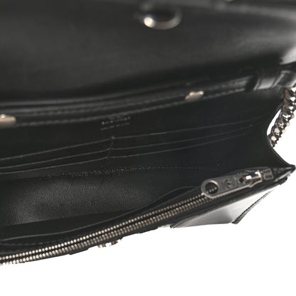 Balenciaga X ADIDAS Box Calfskin Hourglass Chain Bag Black 5 of 9