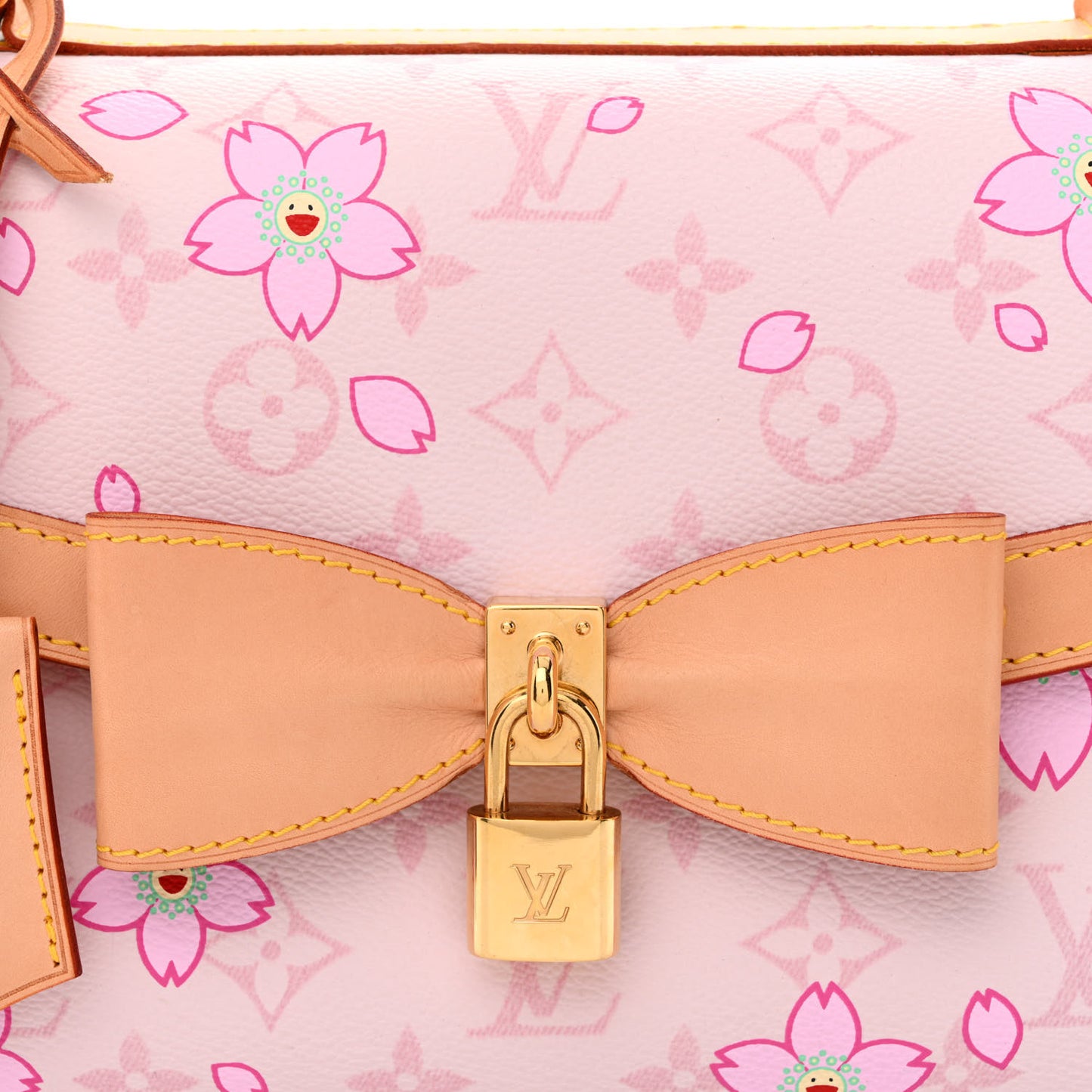 Monogram Cherry Blossom Sac Retro Bag Pink