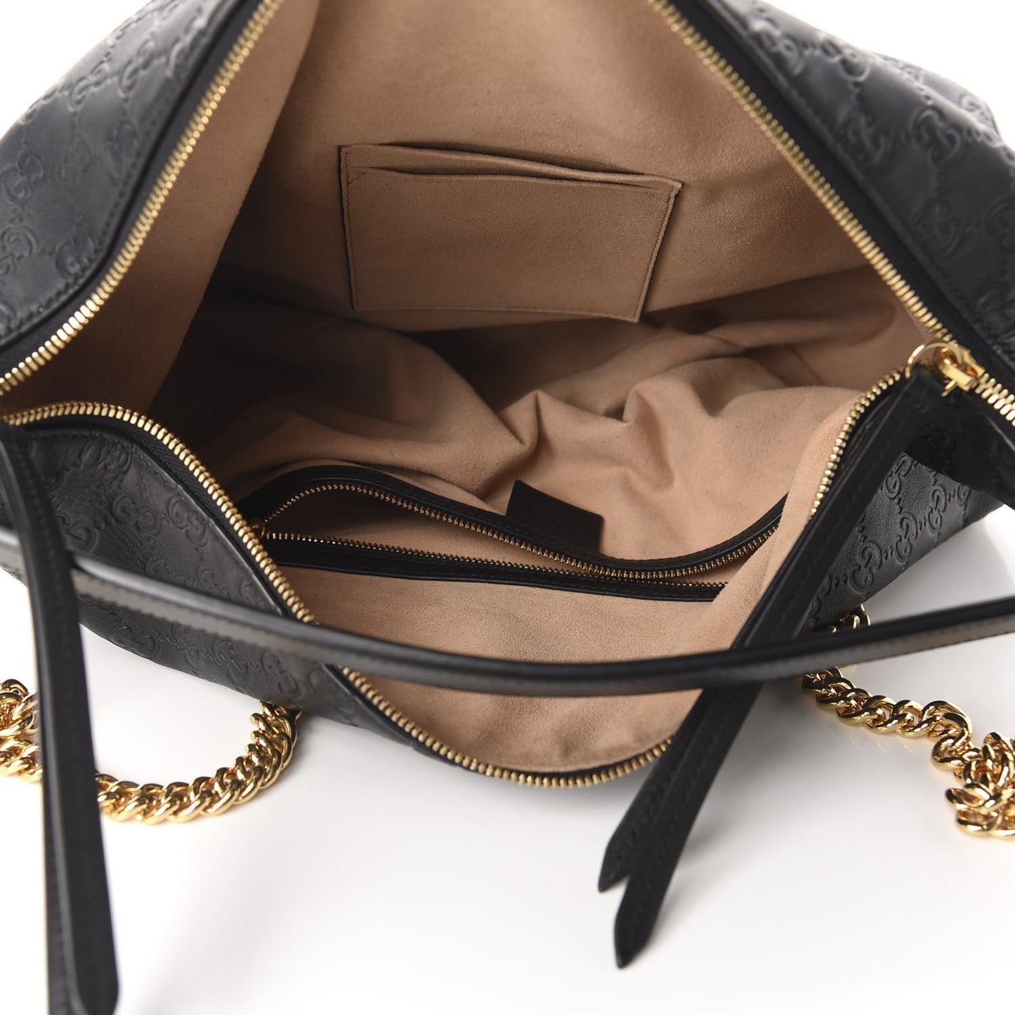 Guccissima Signature Large Linea A Hobo Black