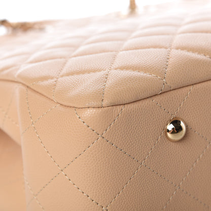 Chanel Caviar Quilted Large Classic Shopping Tote Light Beige 12 of 13