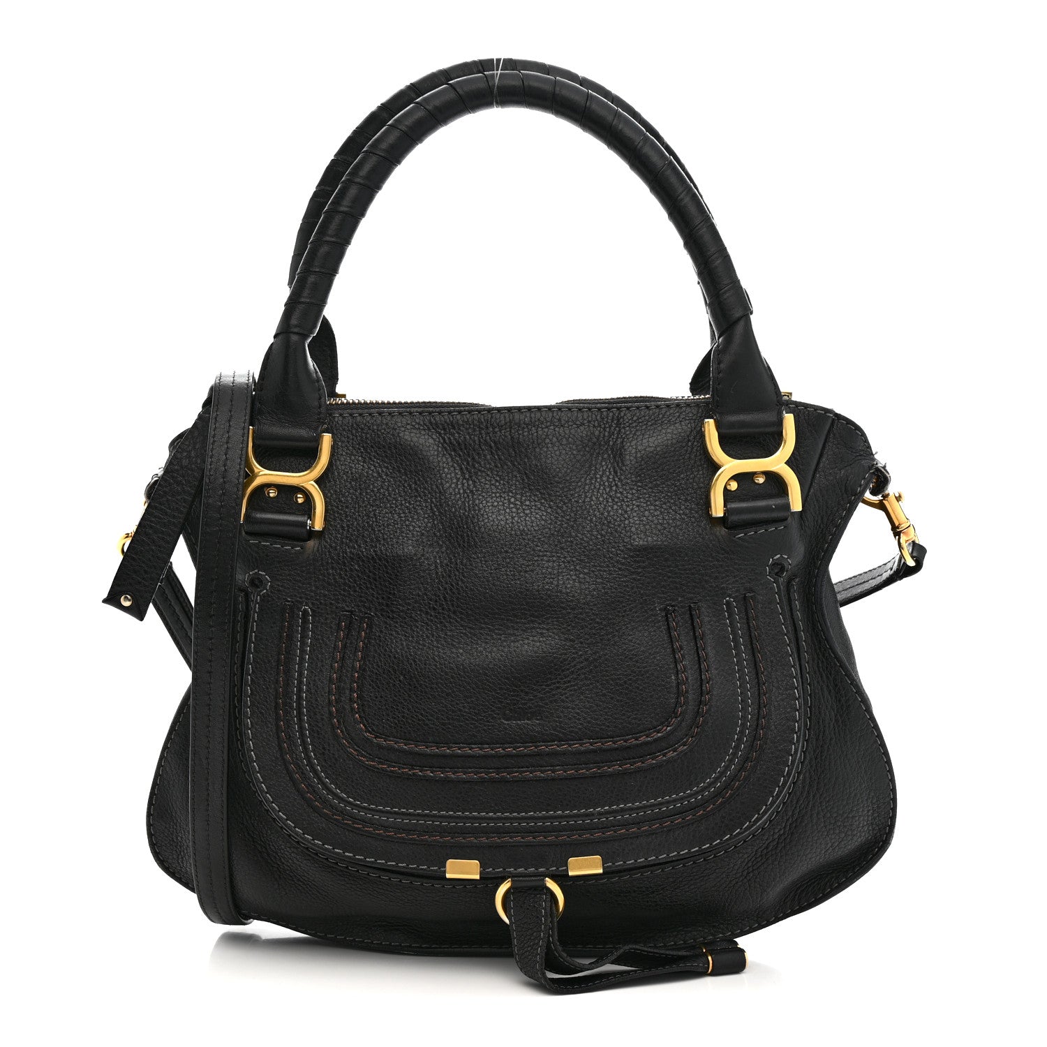 Chloe Calfskin Medium Marcie Satchel Black 1 of 18