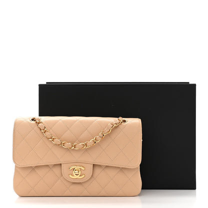 Chanel Caviar Quilted Small Double Flap Beige 11 of 11