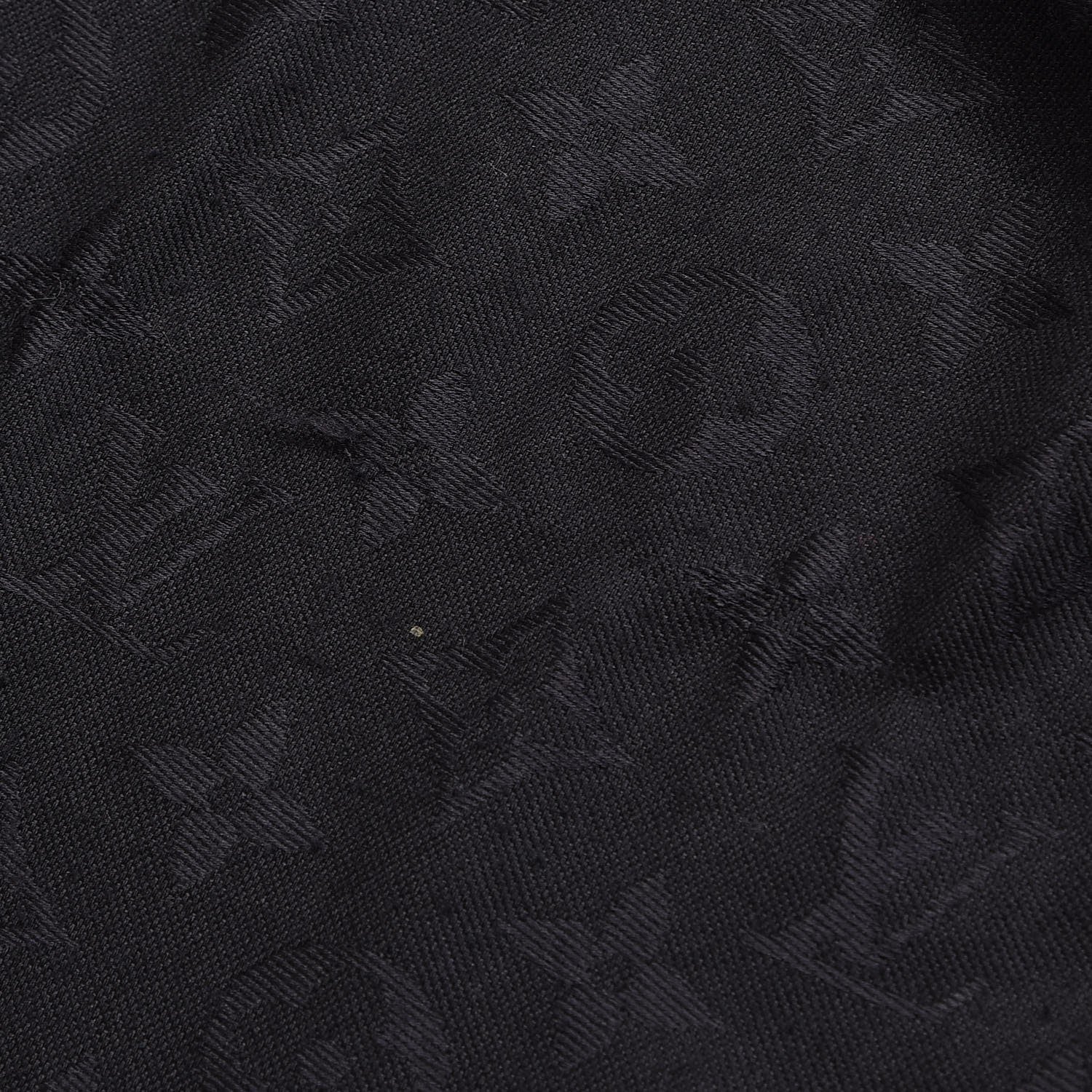 Louis Vuitton Silk Wool Monogram Shawl Black 7 of 10