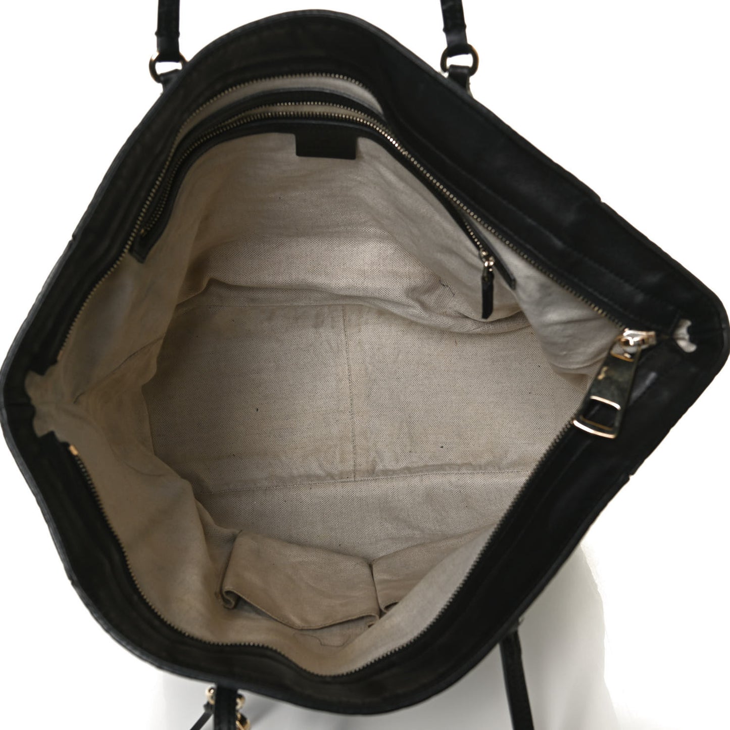 Guccissima Medium Bree Zippered Tote Black