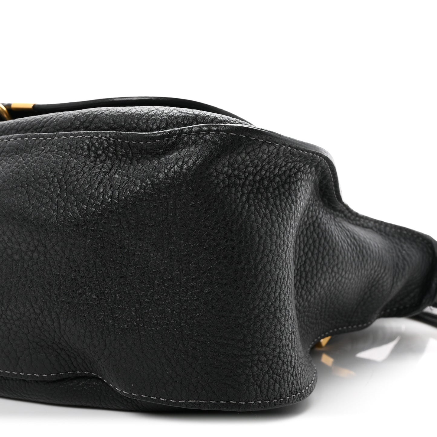 Calfskin Medium Marcie Satchel Black