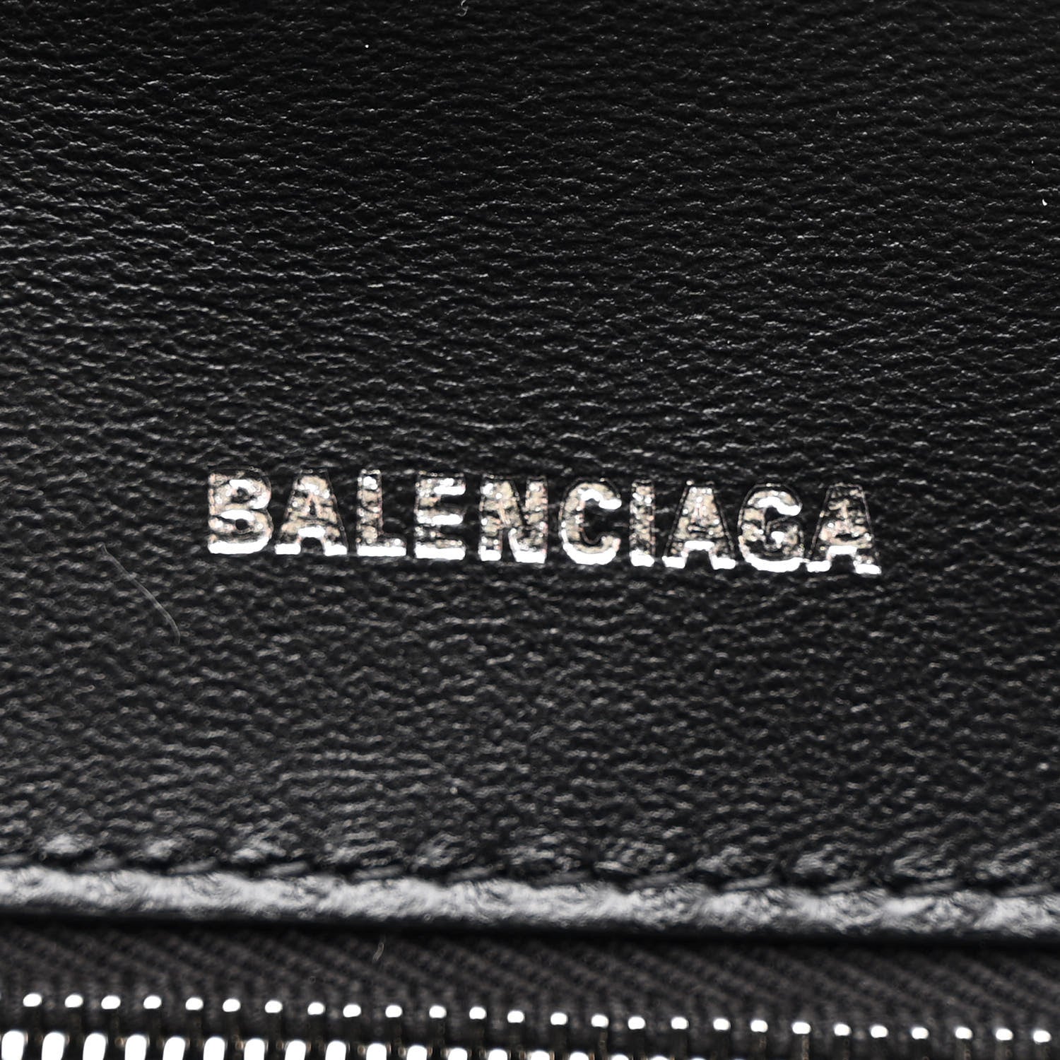 Balenciaga Smooth Calfskin Spray Polka Dot Small Hourglass Top Handle Bag White Black 6 of 10