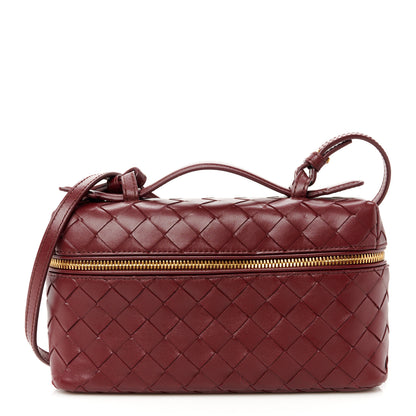 Bottega Veneta Nappa Intrecciato Bang Bang Vanity Case Cherry 1 of 10