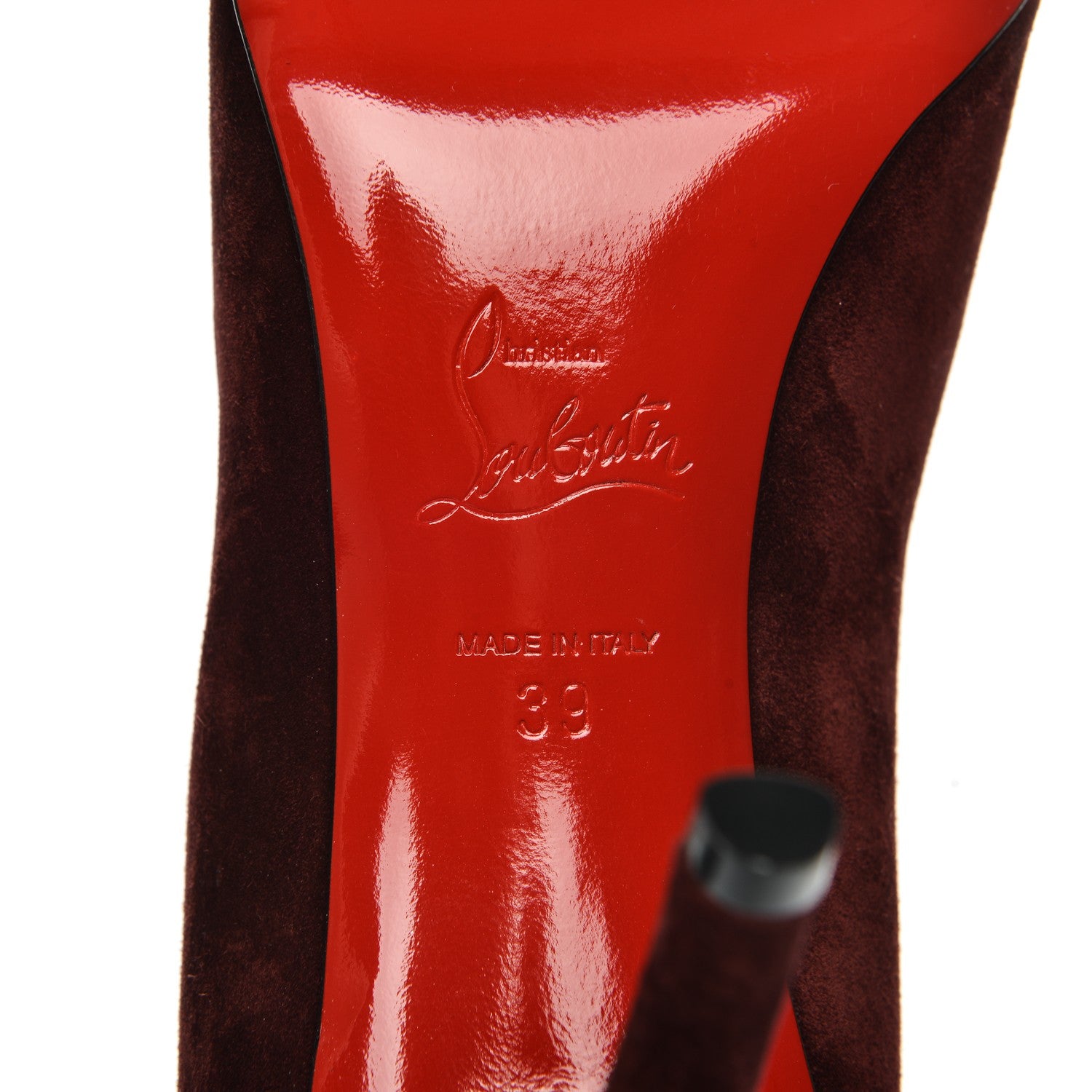 Christian Louboutin Suede Apostrophy 85 Pumps 39 Orthodoxe 199057
