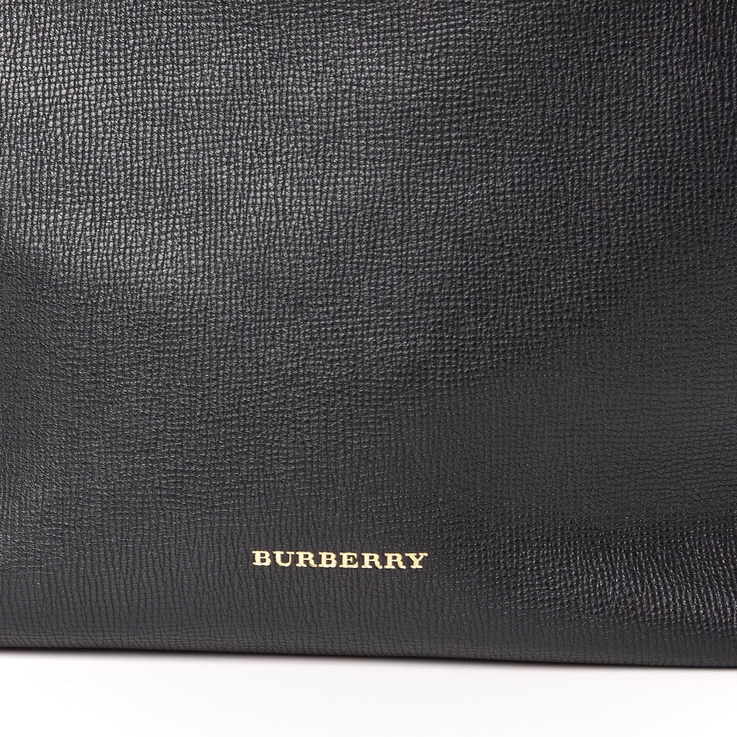 Burberry Grainy Calfskin House Check Small Canterbury Black 11 of 11