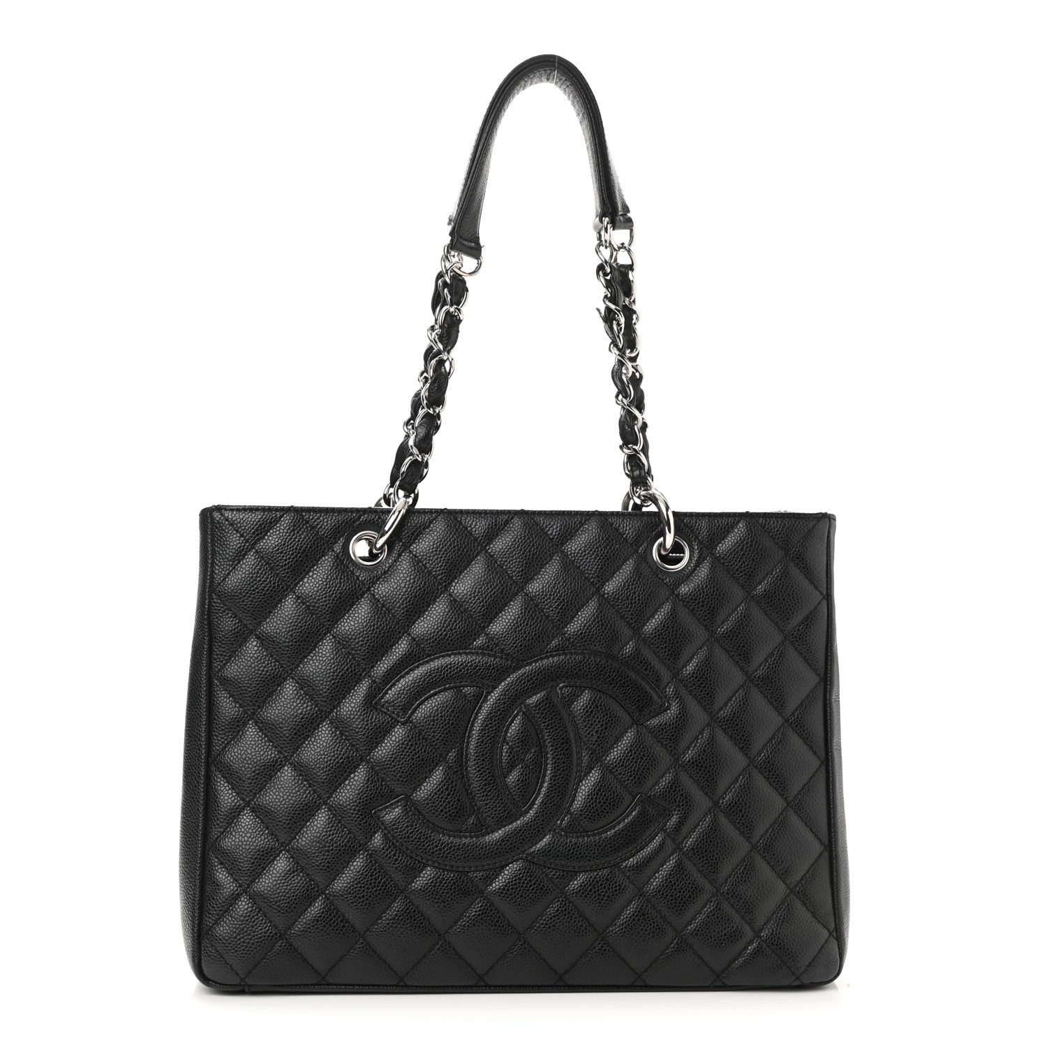 Chanel Caviar Quilted Grand Shopping Tote GST Black 1 of 15
