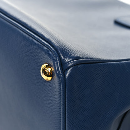 Prada Saffiano Medium Galleria Double Zip Tote Bluette 13 of 14