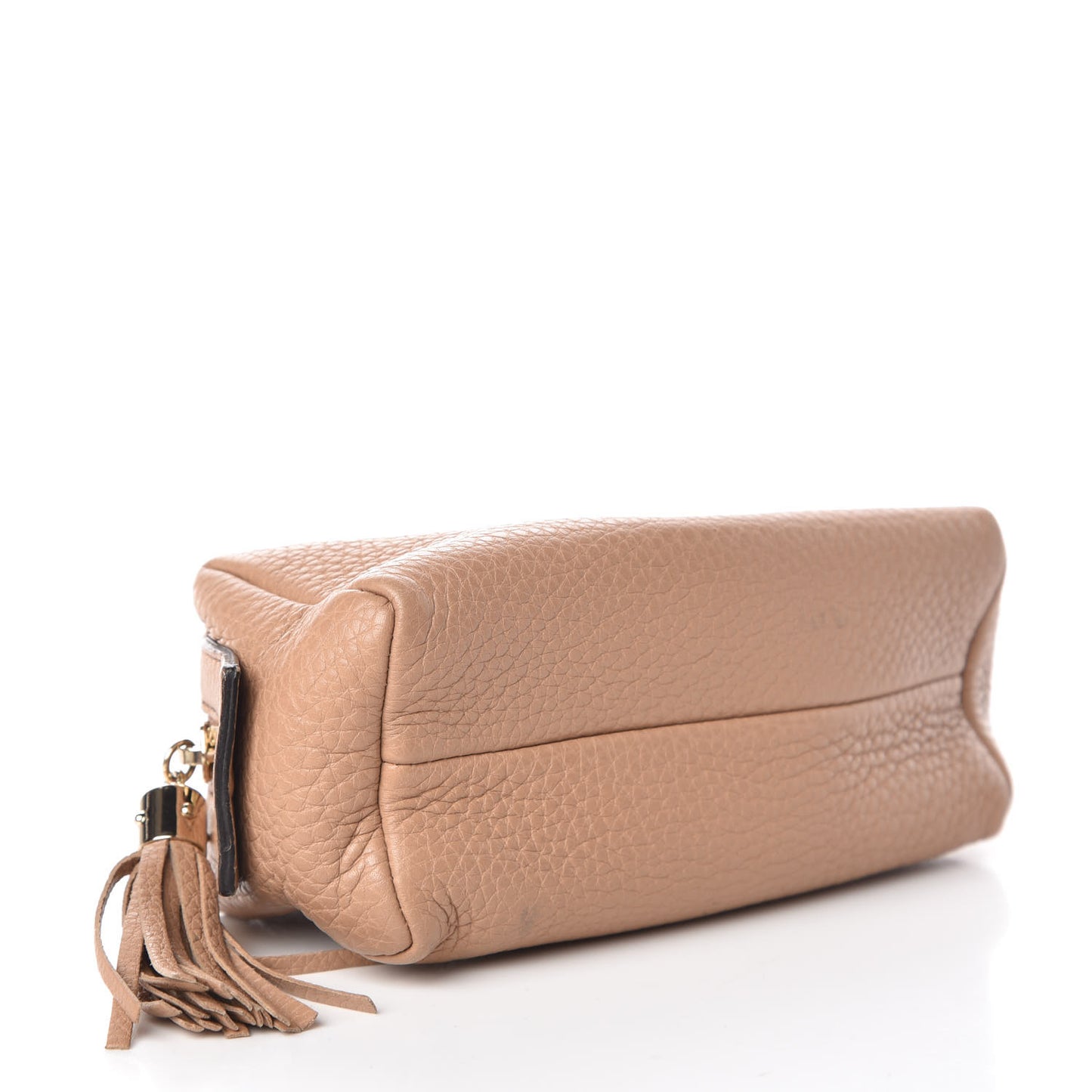 Pebbled Calfskin Soho Small Cosmetic Case Camelia