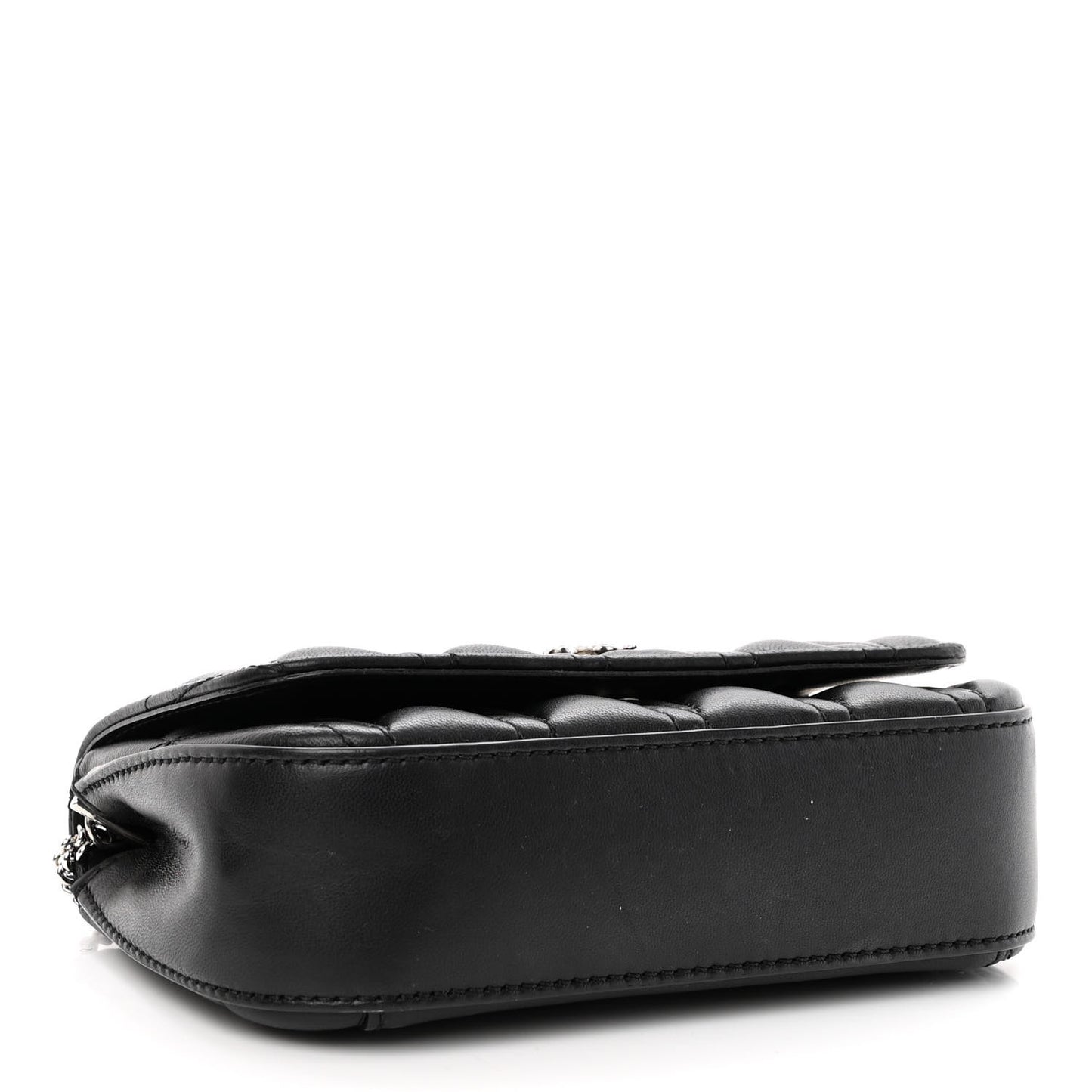 Nappa Quilted Virtus Evening Bag Black