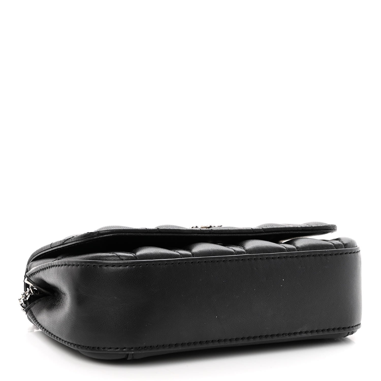 Versace Nappa Quilted Virtus Evening Bag Black 4 of 9