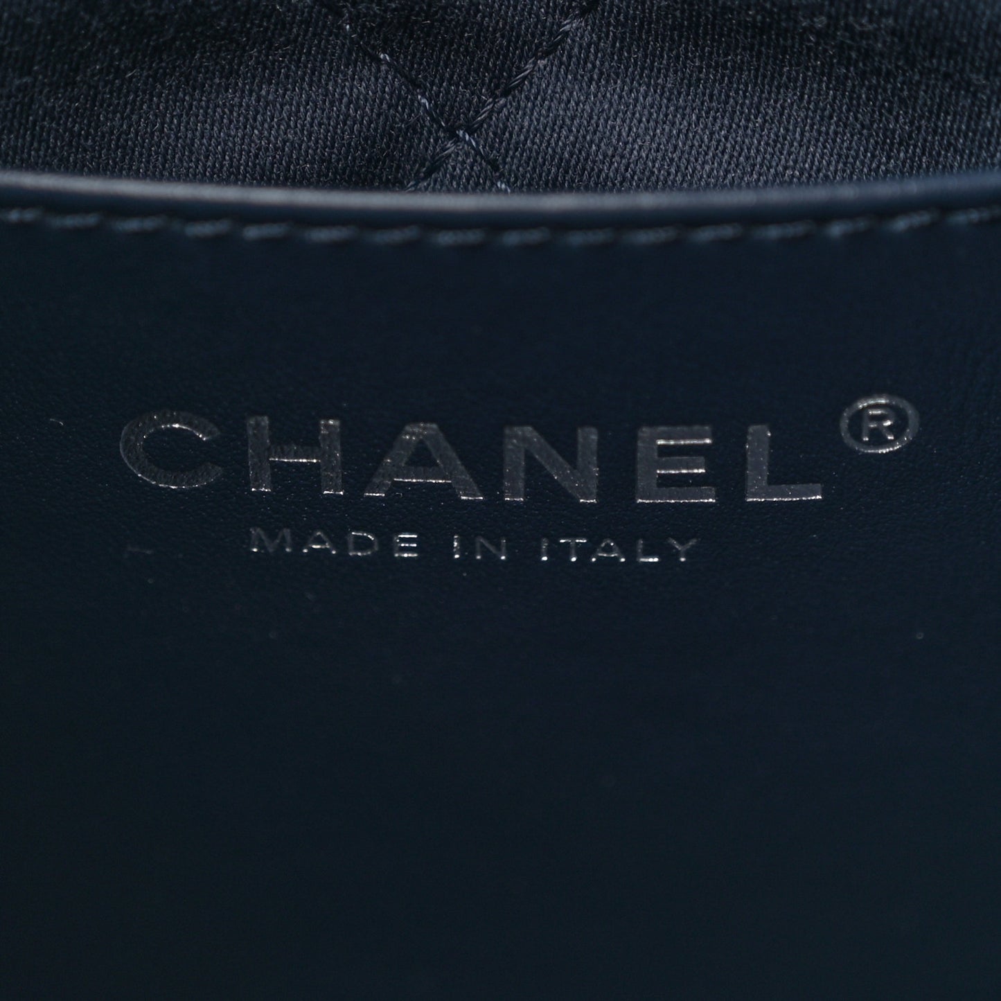 Denim Stitched Quilted Mini Chanel 22 Blue