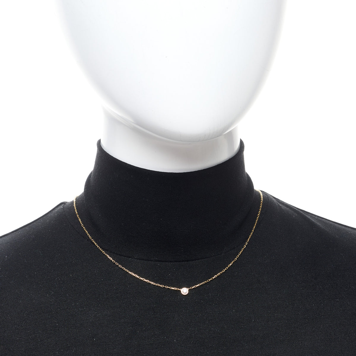 18K Yellow Gold Diamond SM D'Amour Pendant Necklace
