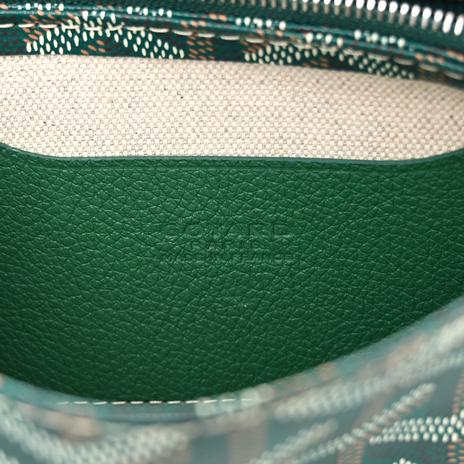 Goyard Goyardine Plumet Wallet Clutch Green 8 of 11