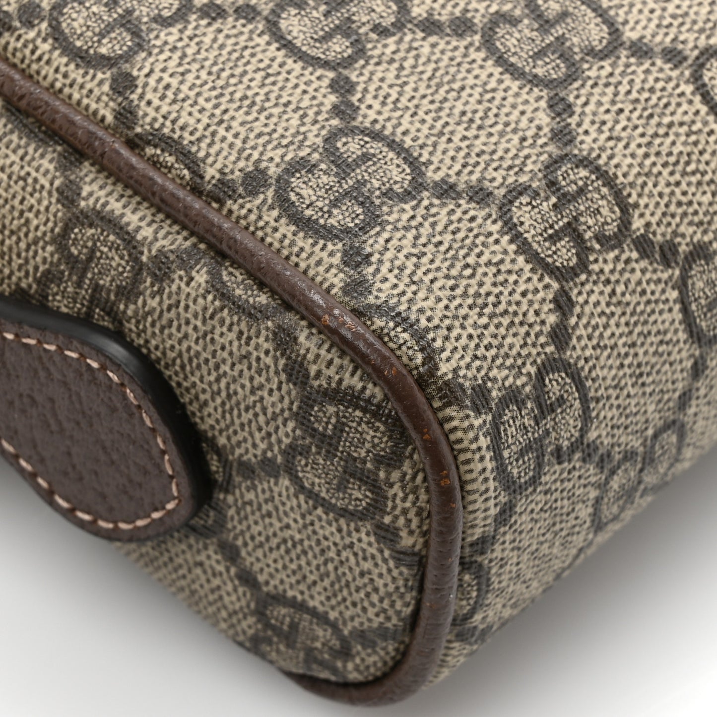 GG Supreme Monogram Web Mini Ophidia Shoulder Bag Brown