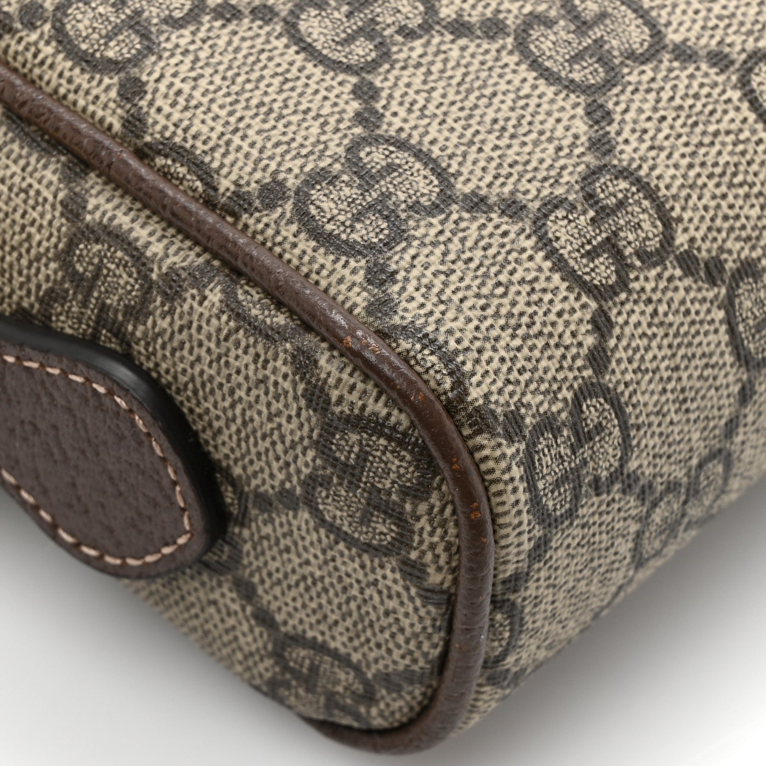 Gucci GG Supreme Monogram Web Mini Ophidia Shoulder Bag Brown 13 of 14