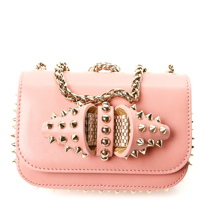 Christian Louboutin Calfskin Spikes Mini Sweety Charity NV Crossbody Bag Ronsard 1 of 9