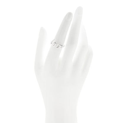 Tiffany Sterling Silver Paloma Picasso Graffiti Love Ring 53 6.25 2 of 6