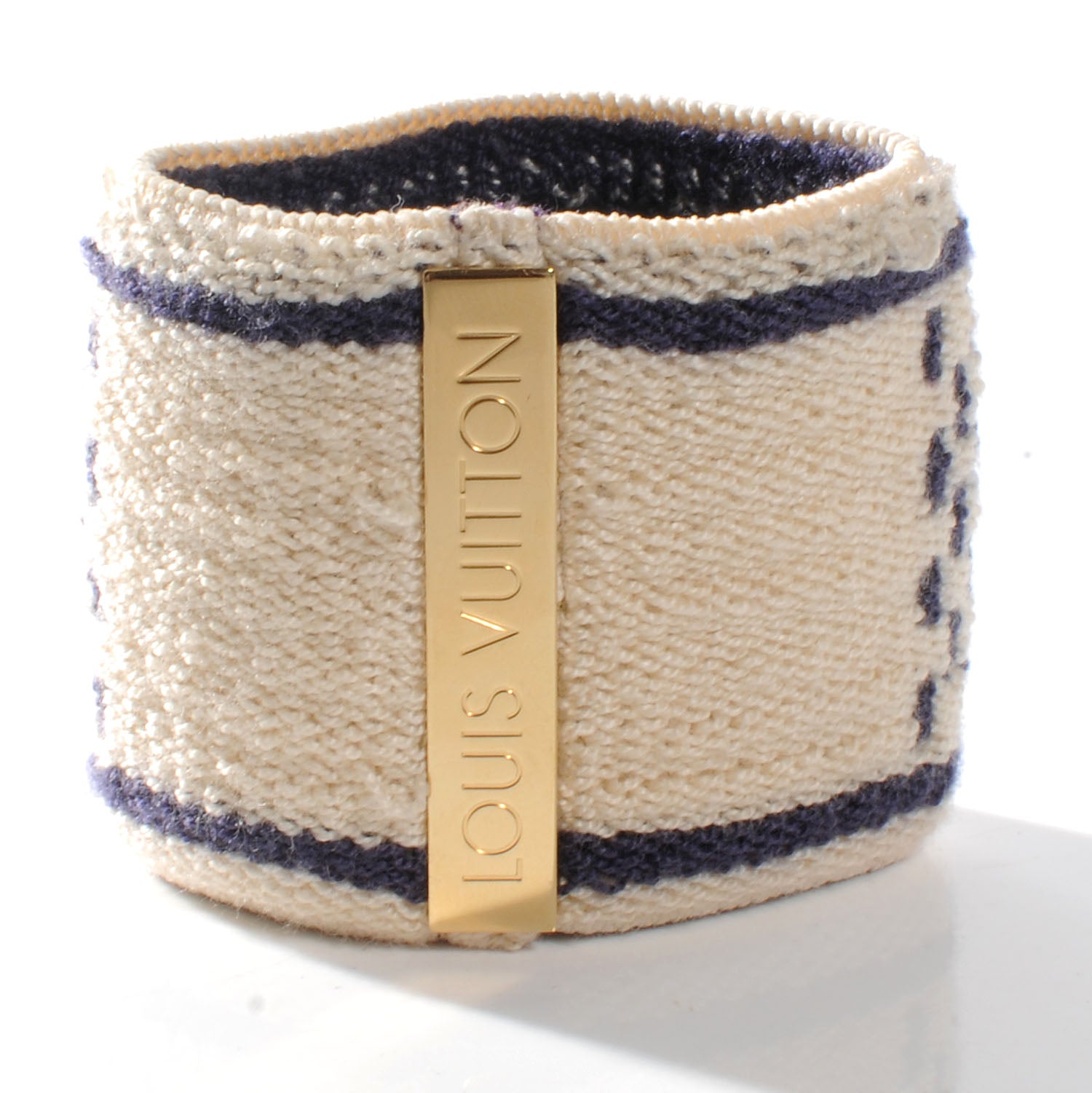 Louis Vuitton Cotton Damier Azur Gym Wrist Bands 5 of 6