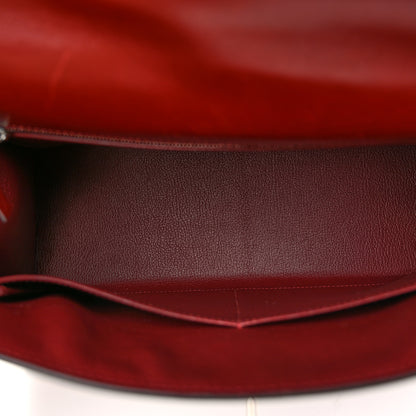 Hermes Tadelakt Kelly Sellier 32 Rouge H 5 of 17
