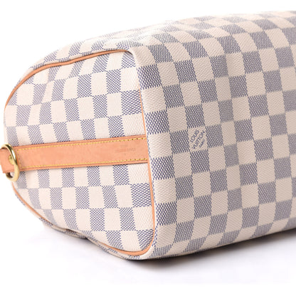 Louis Vuitton Damier Azur Speedy Bandouliere 25 10 of 11