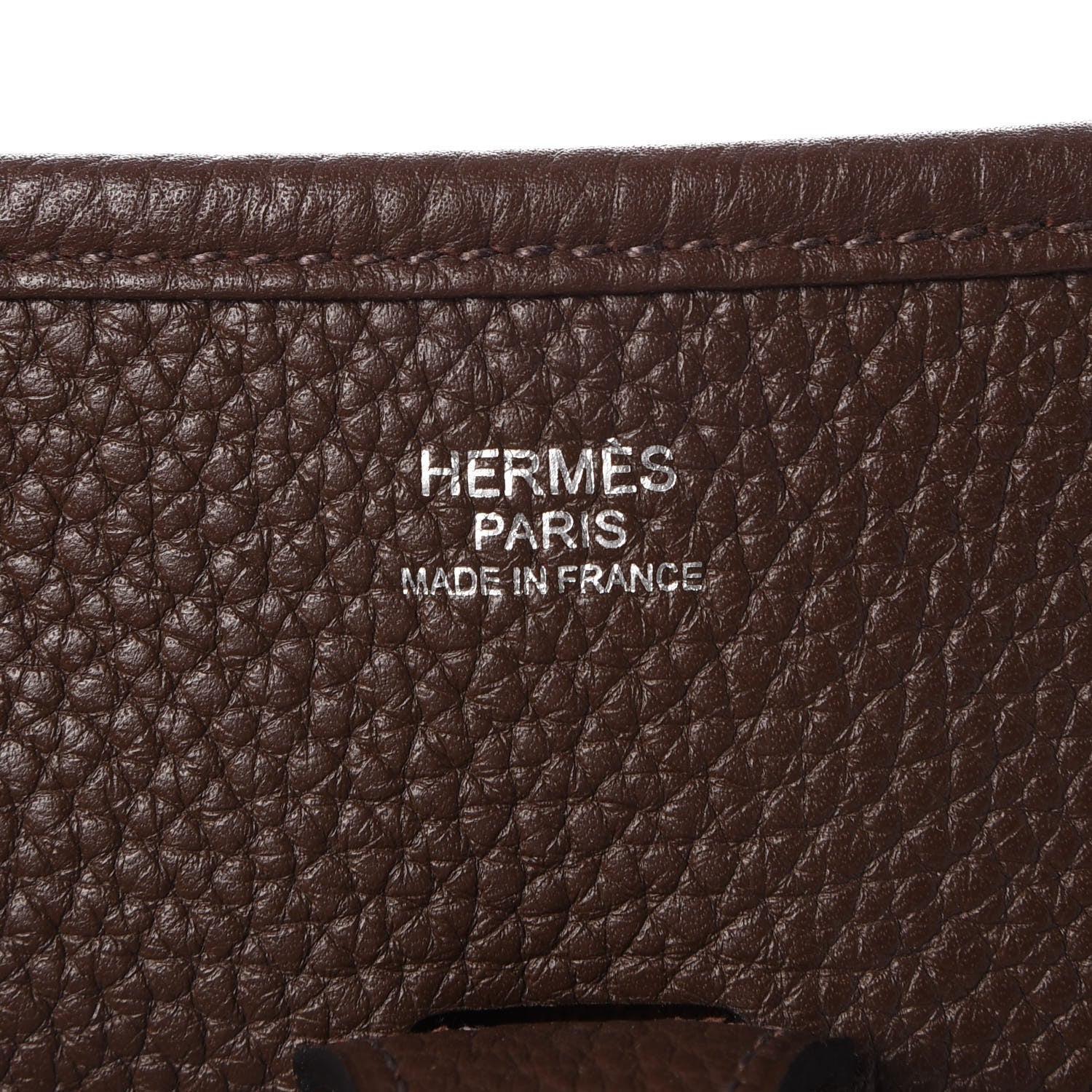 Hermes Taurillon Clemence Evelyne III PM Chocolate 6 of 8
