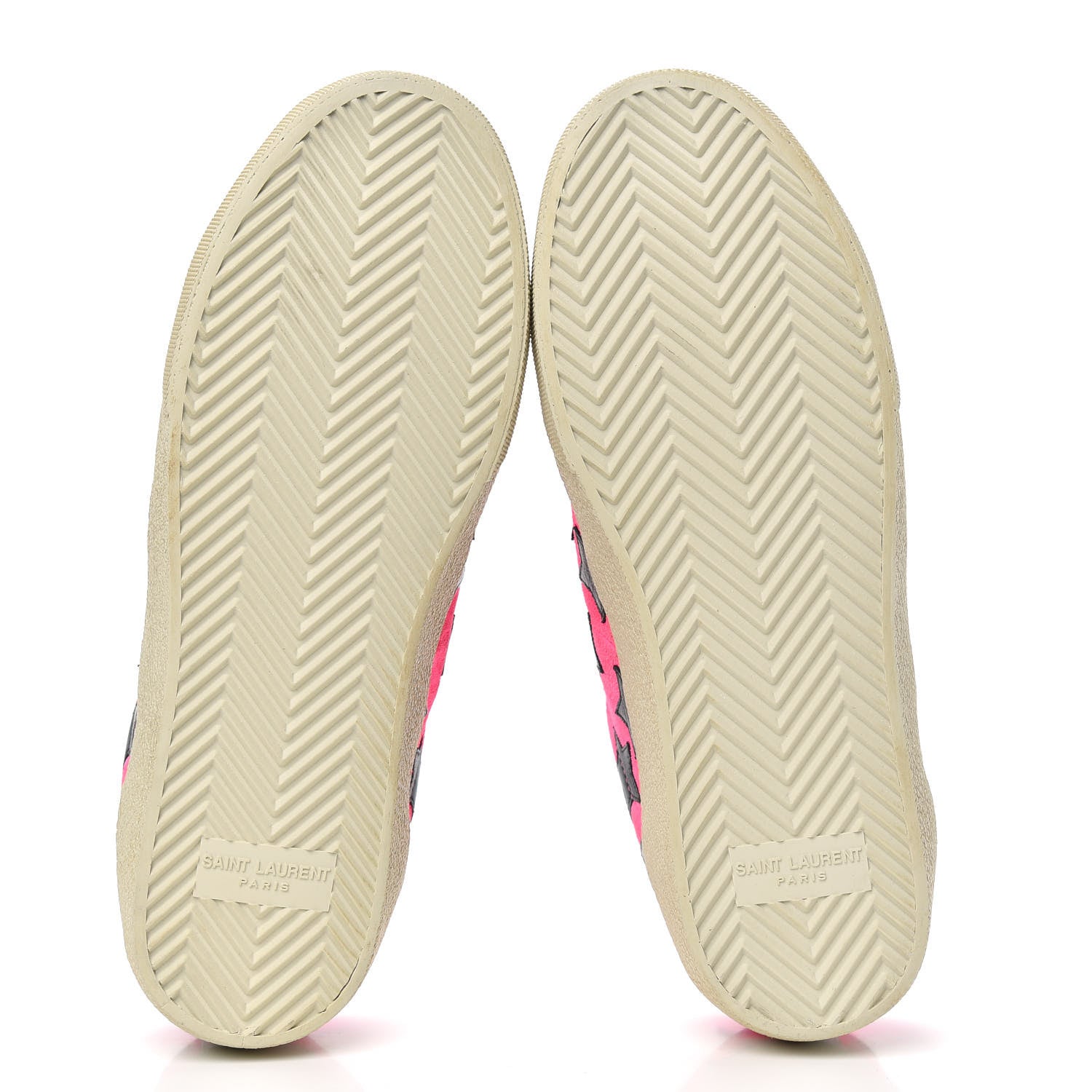 Saint Laurent Suede Star Court Sneakers 37 Pink Black 5 of 9