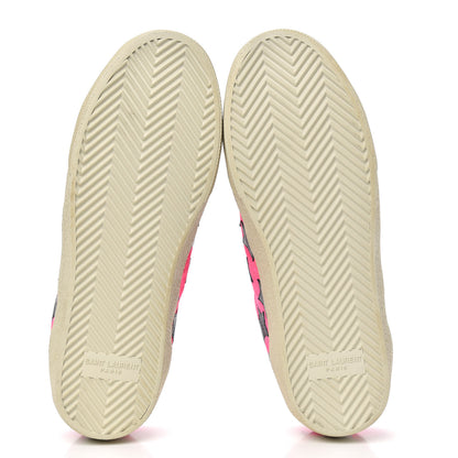 Saint Laurent Suede Star Court Sneakers 37 Pink Black 5 of 9