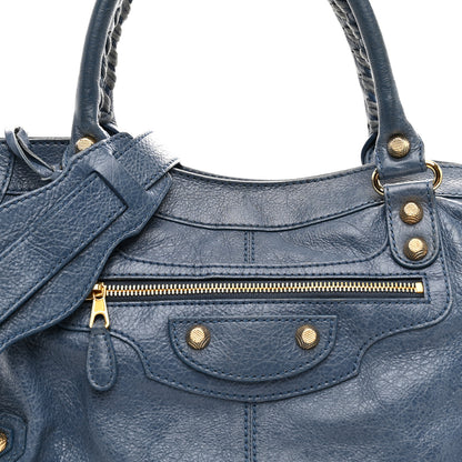 Balenciaga Agneau Giant 12 Gold Hardware Part Time Bleu Persan 9 of 12