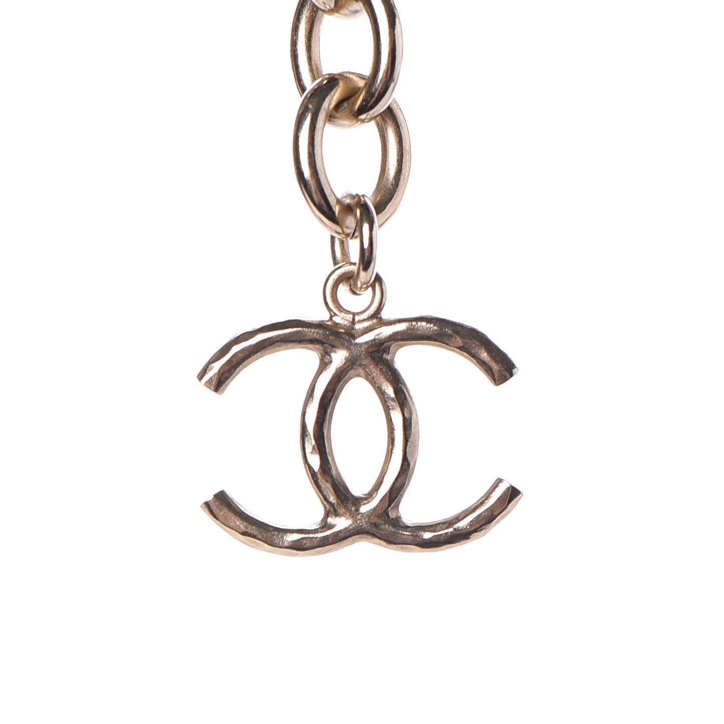 Hoop Cuba Logo Long Necklace Gold