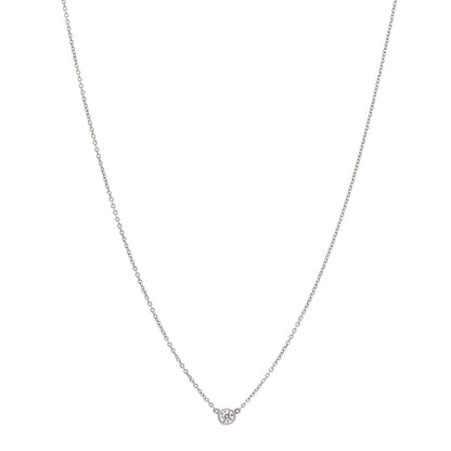 Tiffany Platinum Diamond .14ct Elsa Peretti Diamonds by the Yard Pendant Necklace 1 of 8