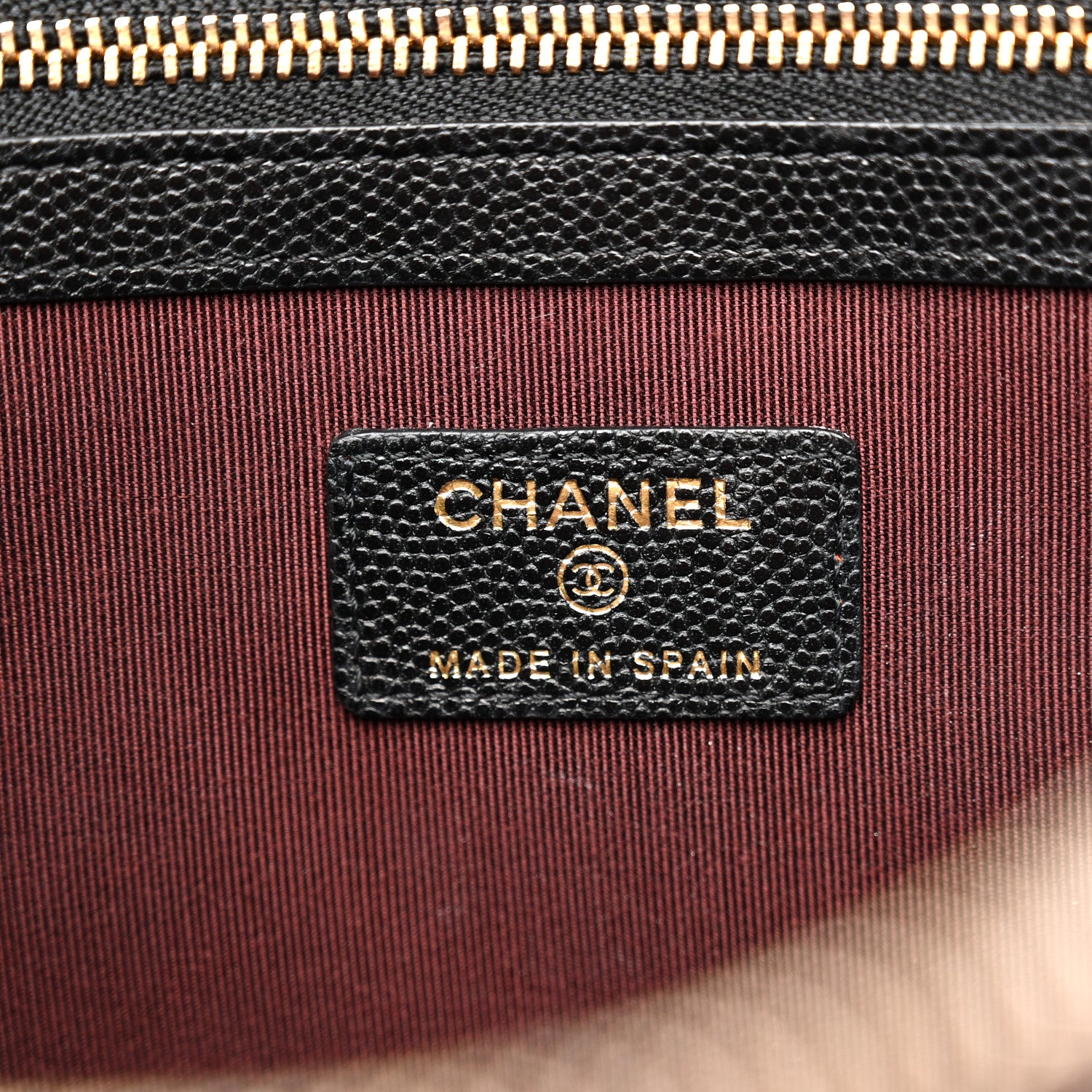 Chanel Caviar Quilted Medium Cosmetic Case Black 6 of 11