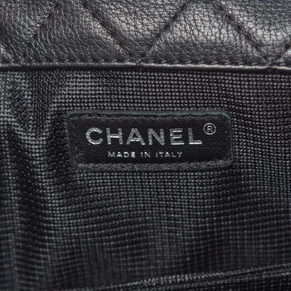 Chanel Calfskin Quilted XXL Travel Flap Bag Black 6 of 9