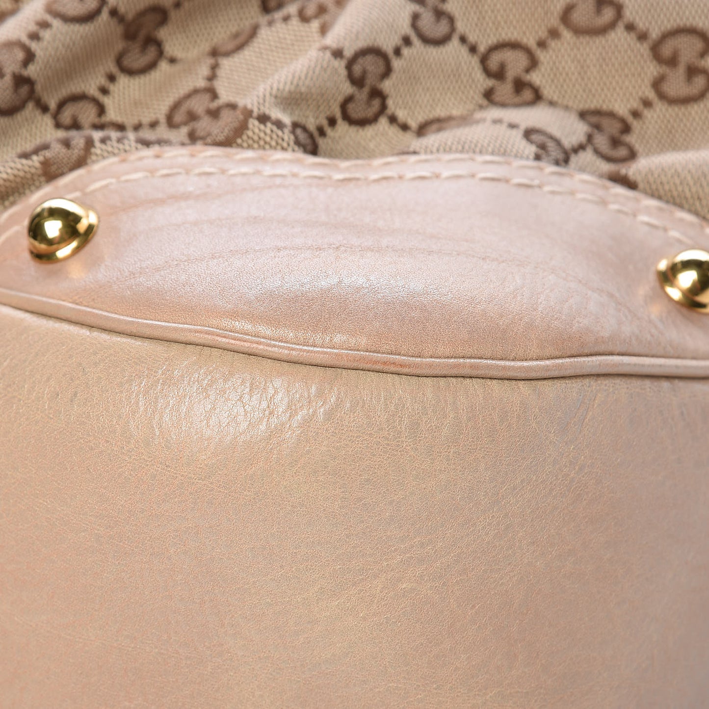 Monogram Large Jockey Hobo Beige