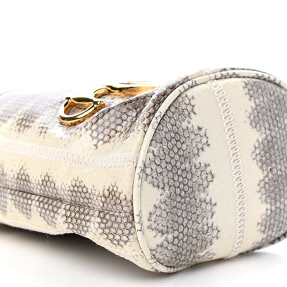 Gucci Snakeskin Mini Zumi Bucket Bag Grey 7 of 9