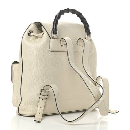 Gucci Cellarius Calfskin Medium Bamboo Backpack Mystic White 3 of 9