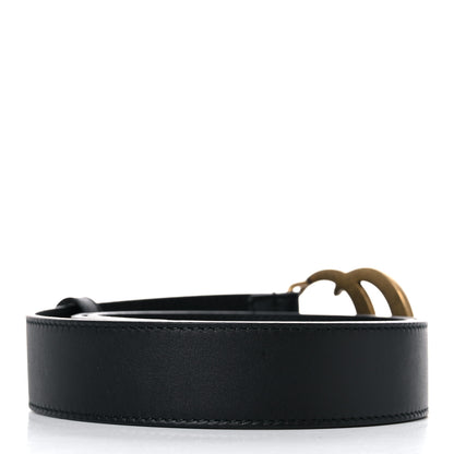 Gucci Calfskin Double G 30mm Belt 80 32 Black 3 of 6