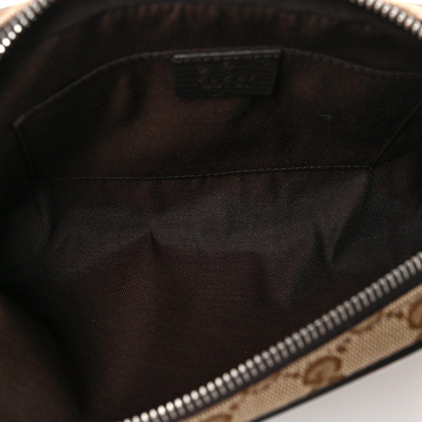 Monogram Dollar Calfskin Belt Bag Beige Ebony Testa di Moro Marrone Scuro