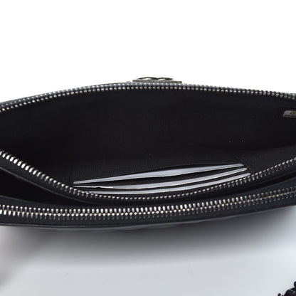 Chanel Calfskin Quilted Small Boy Clutch With Chain Black 6 of 11