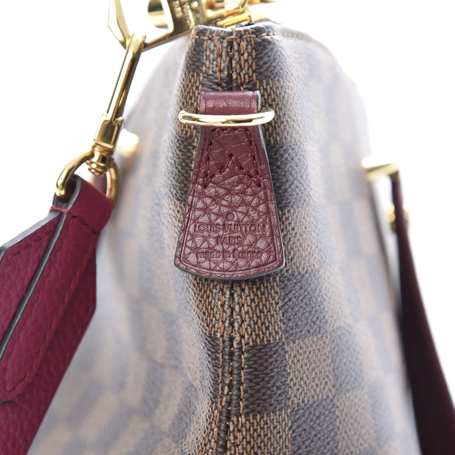 Damier Ebene Cuir Taurillon Hyde Park Fuchsia