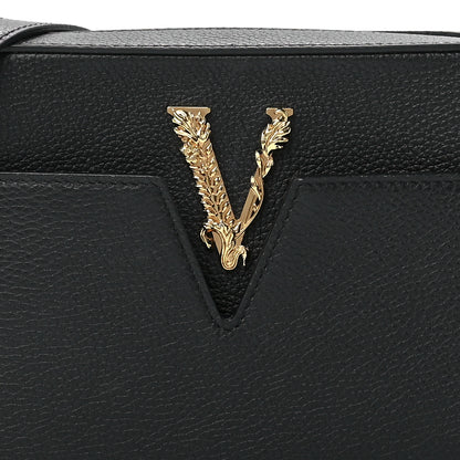Versace Grainy Calfskin Virtus Small Camera Bag Black 9 of 12