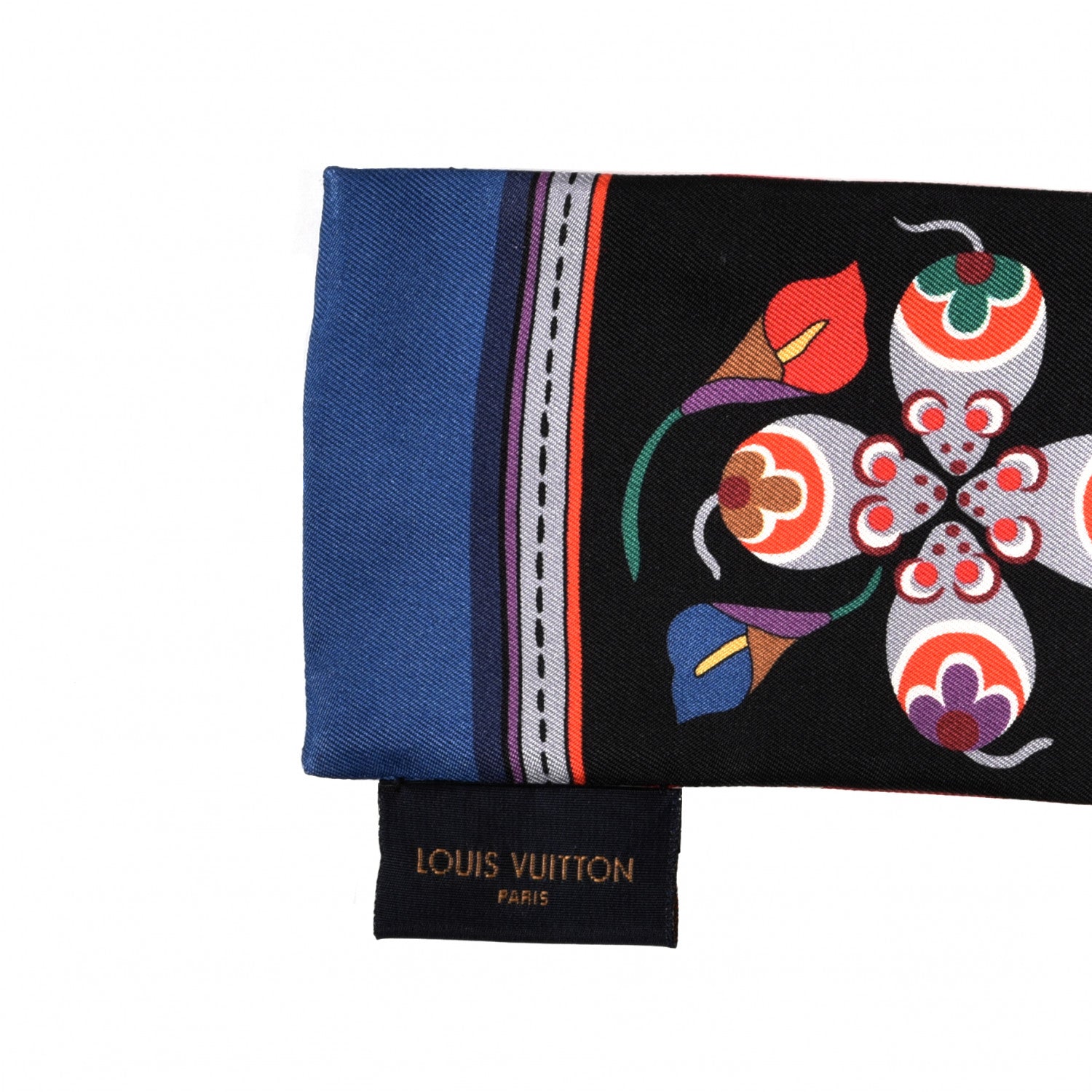 Louis Vuitton Silk Monogram Superstition Bandeau Black 3 of 4